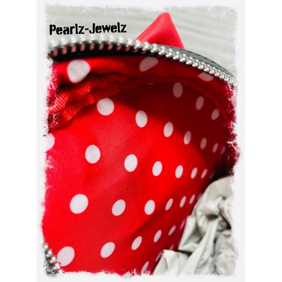Loungefly Disney Minnie Mouse Polka Dots Black & Red Bow Mini Backpack NWT main image 5